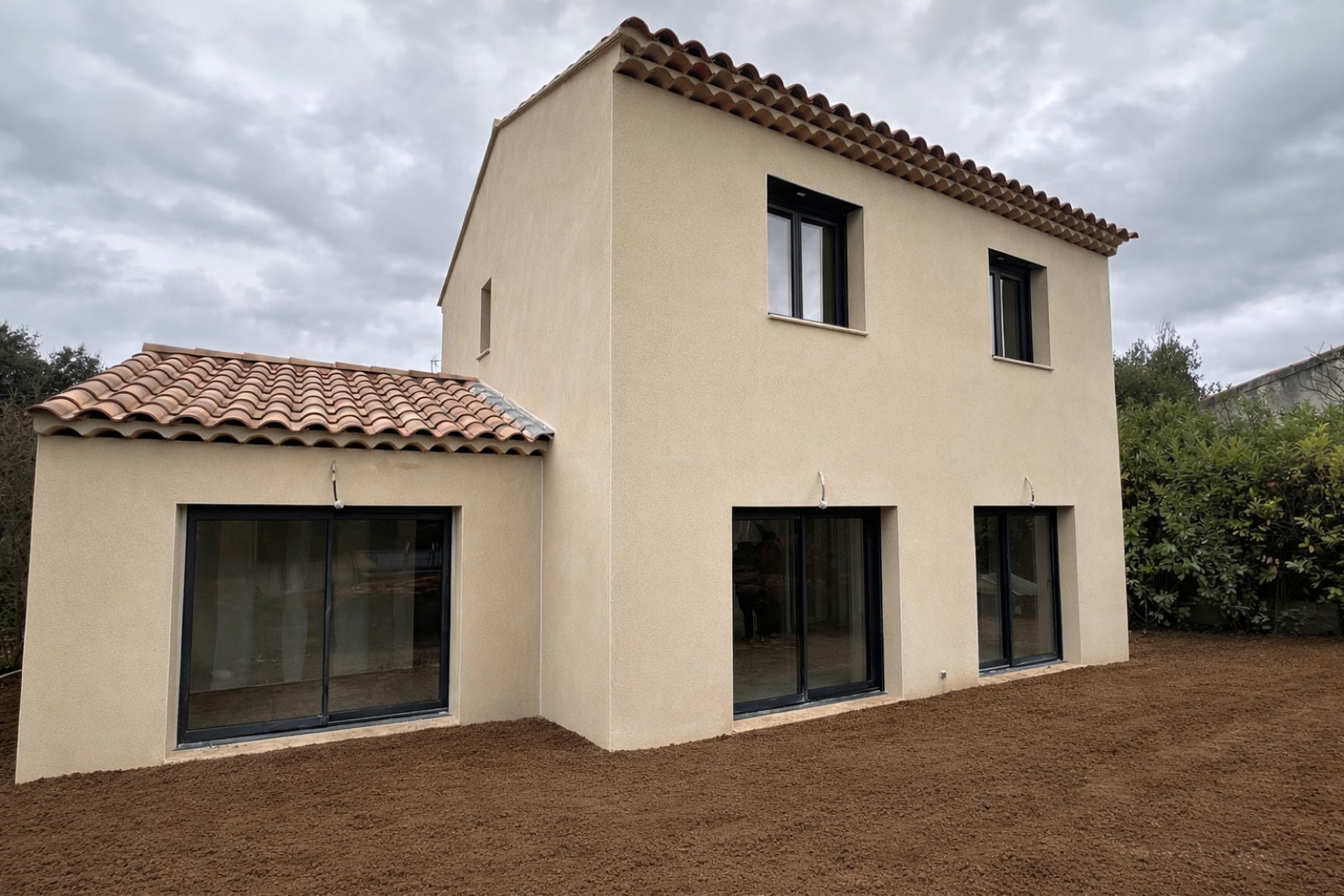 Maison neuve à étage partiel