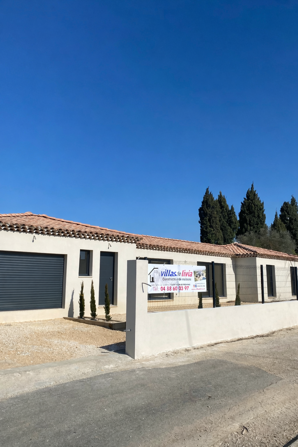 Évolution des travaux d’une Villa sur la commune de Salon-de-Provence à proximité d’Eyguières